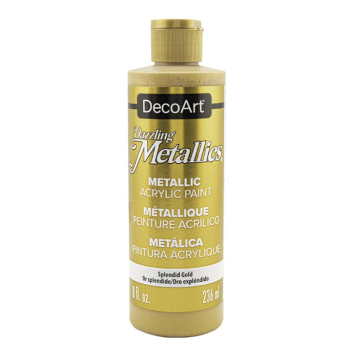DecoArt, Dazzling Metallics Acrylic Paint, 8 Fl. Oz., 236 ml, 6-Pack