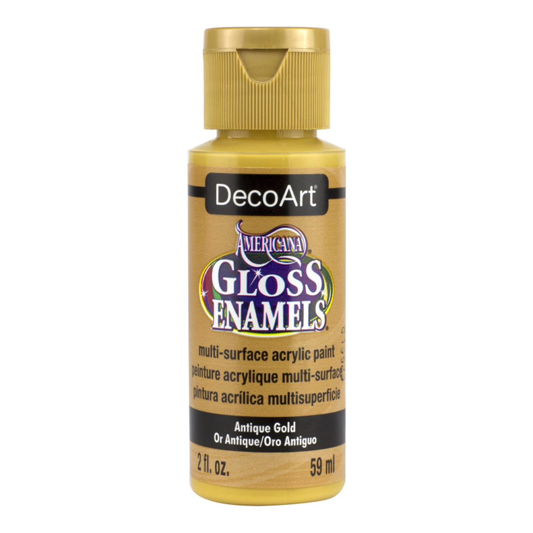 DecoArt Americana, Gloss Enamel Paint,  2 Oz., 3-Pack