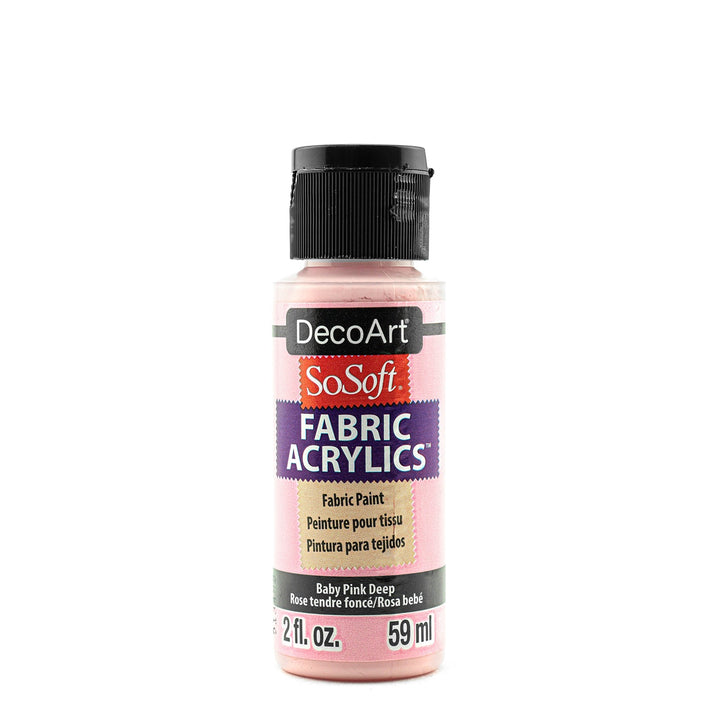 DecoArt SoSoft, Paint Fabric Acrylics, 2 oz., 59 ml.