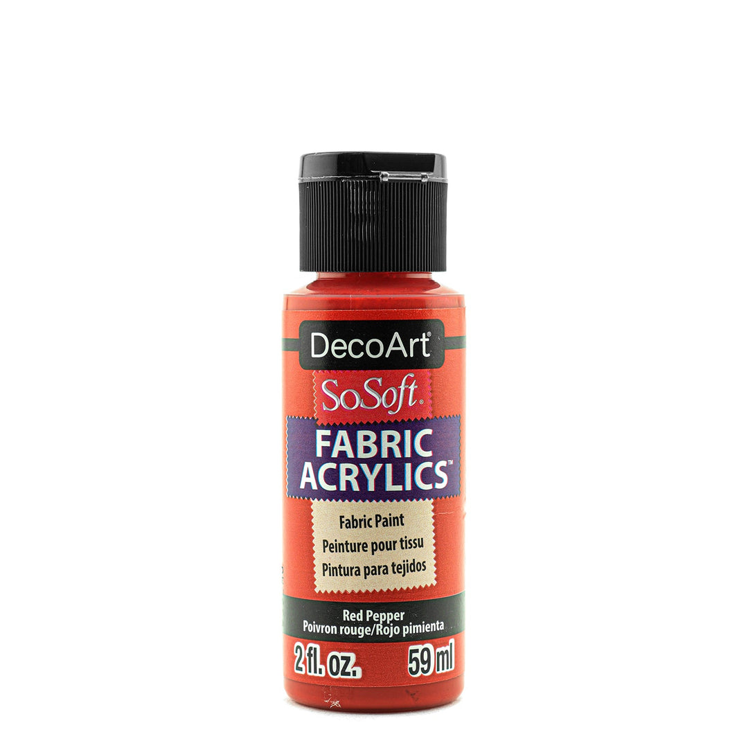 DecoArt SoSoft, Paint Fabric Acrylics, 2 oz., 59 ml.