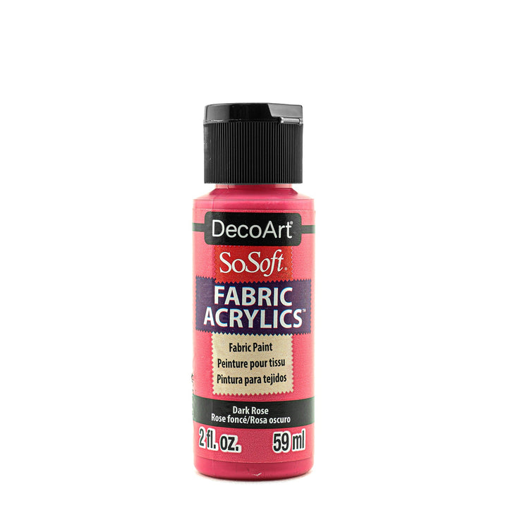 DecoArt SoSoft, Fabric Acrylics, 2 oz., 59 ml., 3-Pack