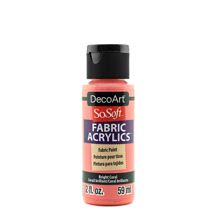 DecoArt SoSoft, Paint Fabric Acrylics, 2 oz., 59 ml.