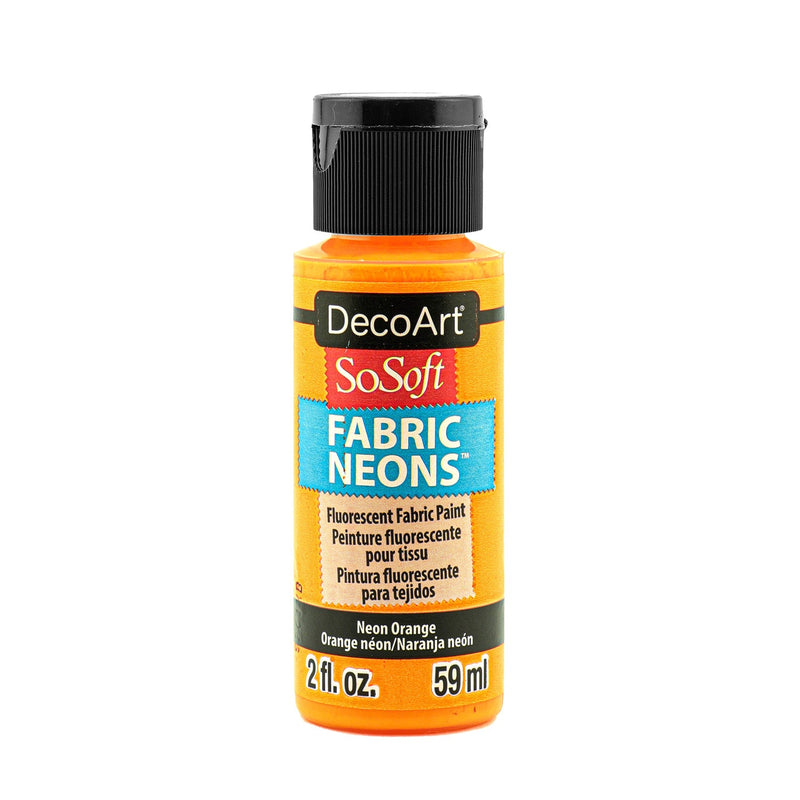DecoArt SoSoft, Fabric Neons, 2 oz., 59 ml.