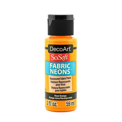 DecoArt SoSoft, Fabric Neons, 2 oz., 59 ml., 3-Pack