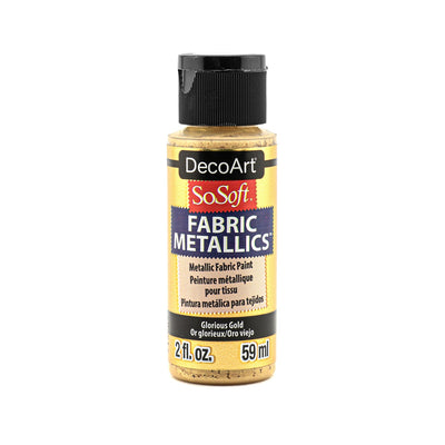 DecoArt SoSoft,  Fabric Metallic,  2 oz.,  59 ml.