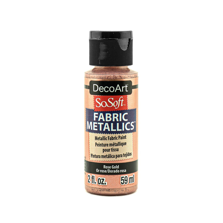 DecoArt SoSoft,  Fabric Metallic,  2 oz.,  59 ml., 3-Pack