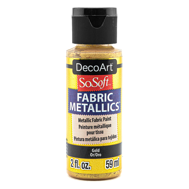 DecoArt SoSoft,  Fabric Metallic,  2 oz.,  59 ml.