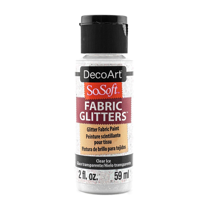 DecoArt SoSoft, Fabric Glitters, 2 oz., 59 ml.