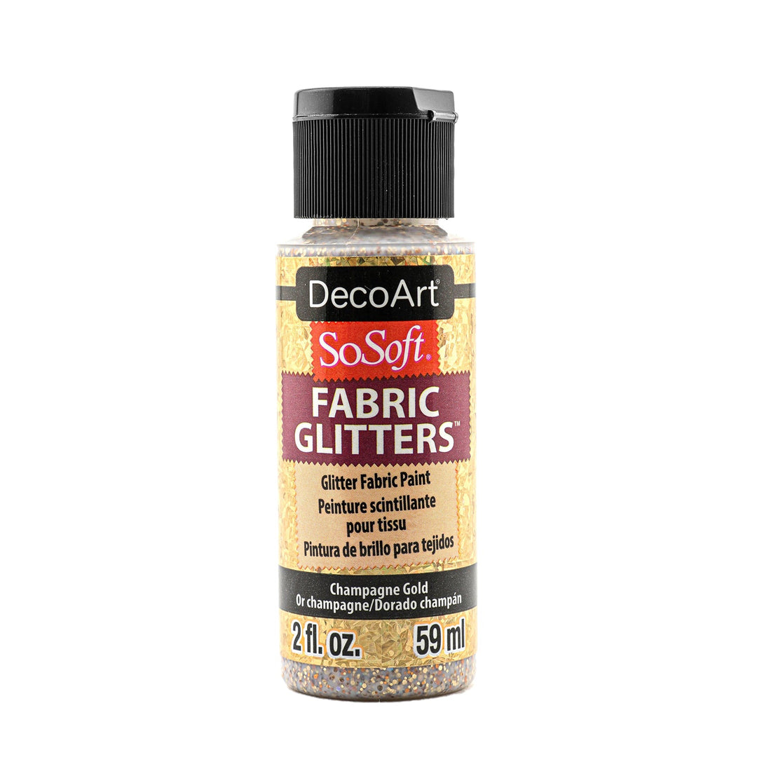 DecoArt SoSoft, Fabric Glitters, 2 oz., 59 ml.
