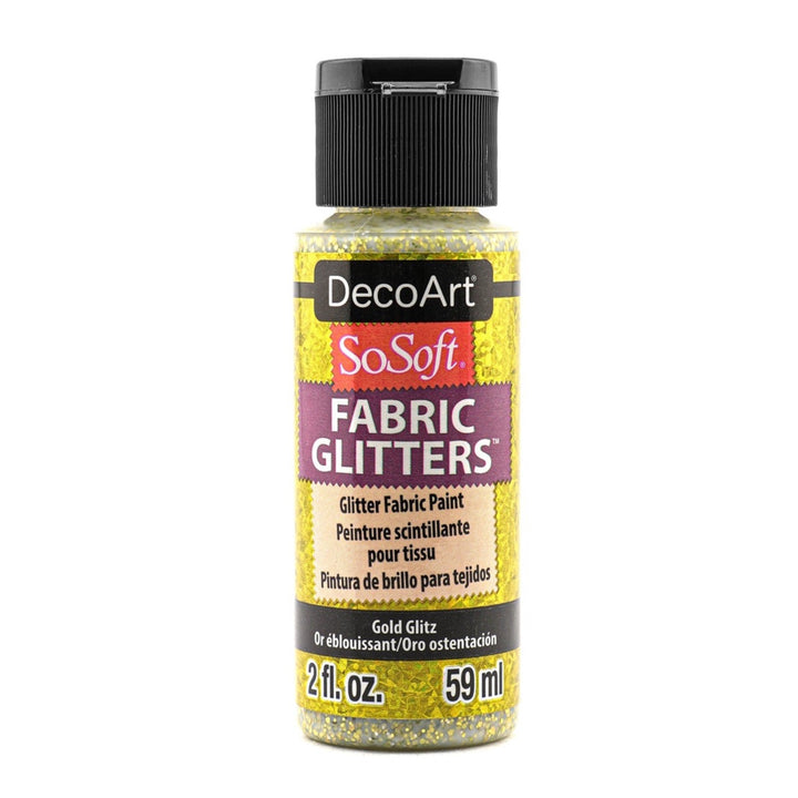 DecoArt SoSoft, Fabric Glitters, 2 oz., 59 ml.
