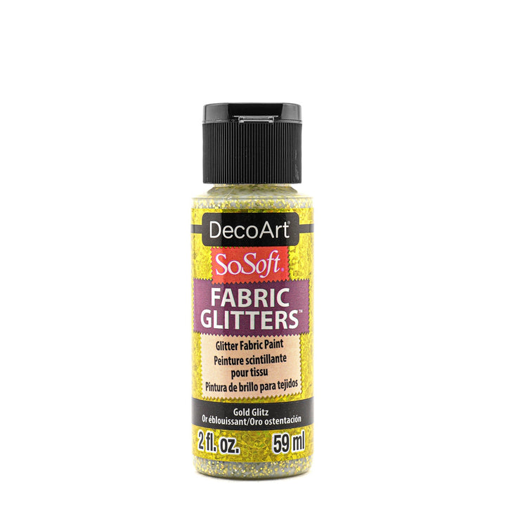 DecoArt SoSoft, Fabric Glitters, 2 oz., 59 ml., 3-Pack