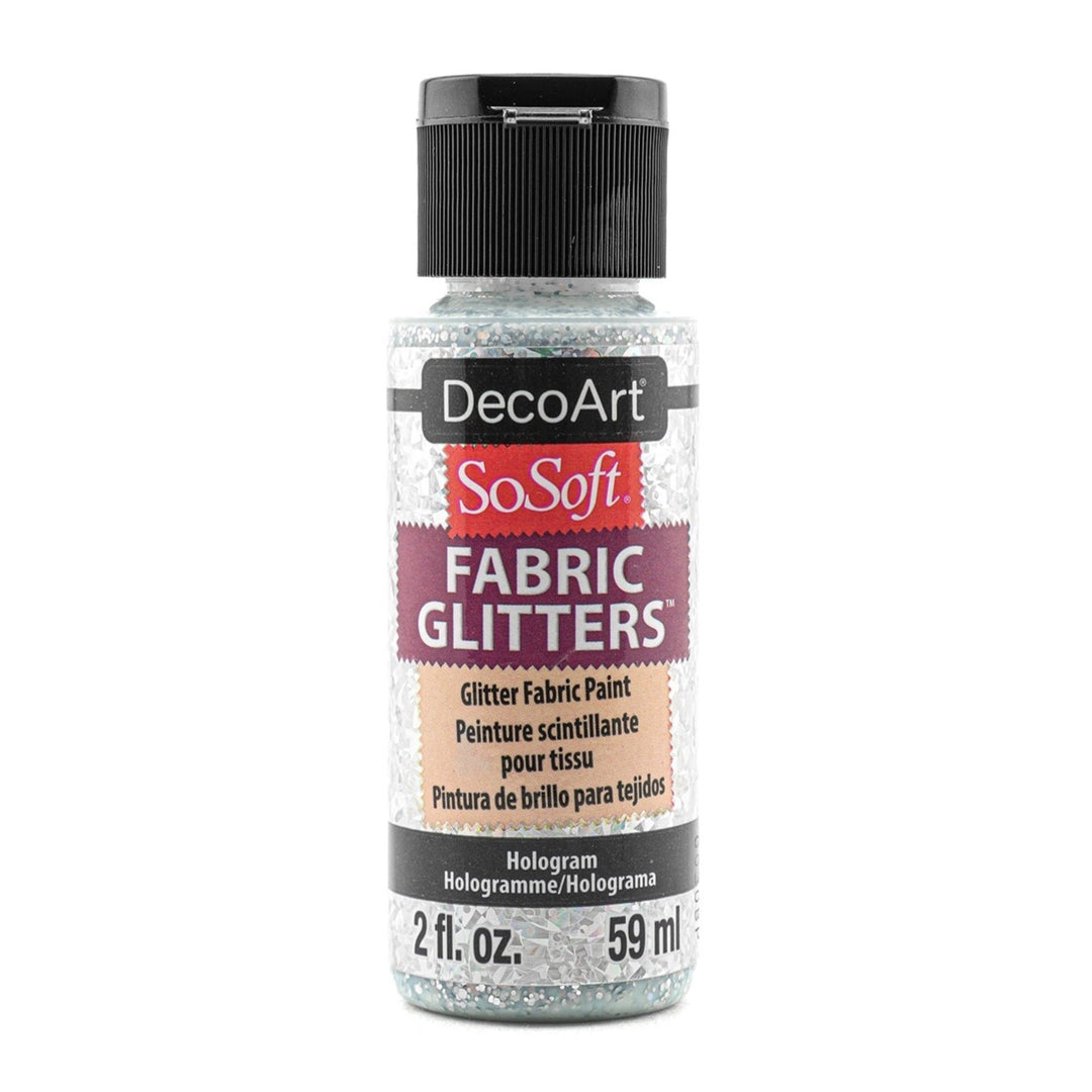 DecoArt SoSoft, Fabric Glitters, 2 oz., 59 ml.