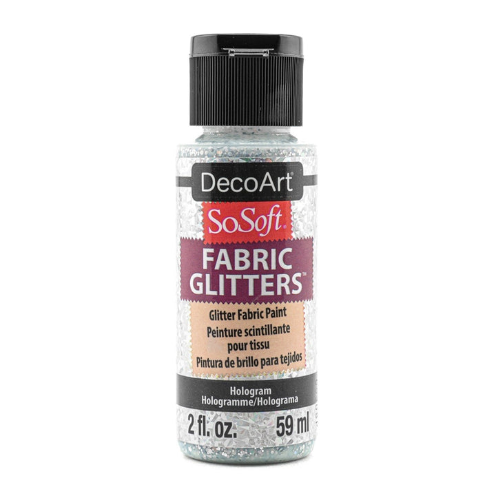 DecoArt SoSoft, Fabric Glitters, 2 oz., 59 ml.