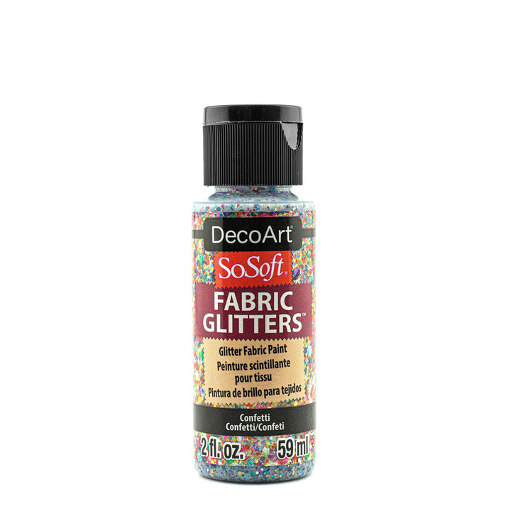 DecoArt SoSoft, Fabric Glitters, 2 oz., 59 ml., 3-Pack