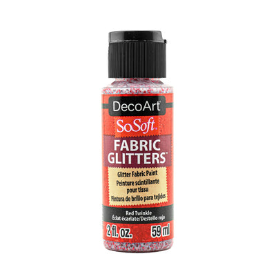 DecoArt SoSoft, Fabric Glitters, 2 oz., 59 ml.