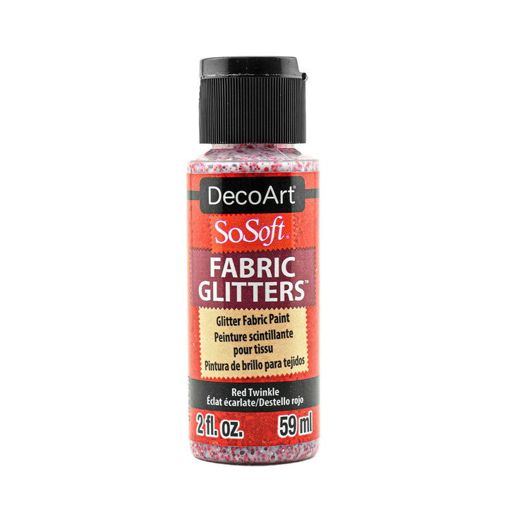 DecoArt SoSoft, Fabric Glitters, 2 oz., 59 ml., 3-Pack
