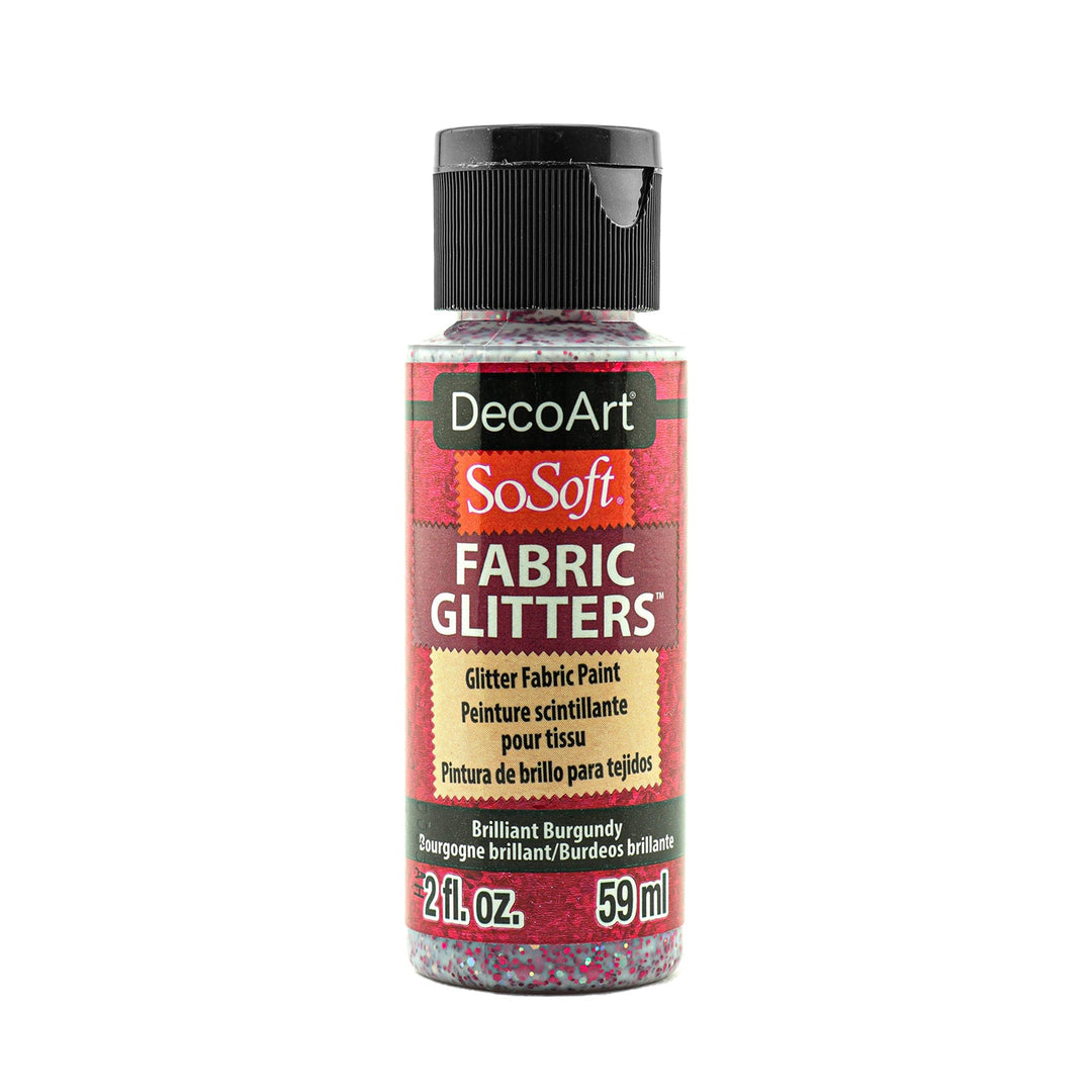 DecoArt SoSoft, Fabric Glitters, 2 oz., 59 ml., 3-Pack