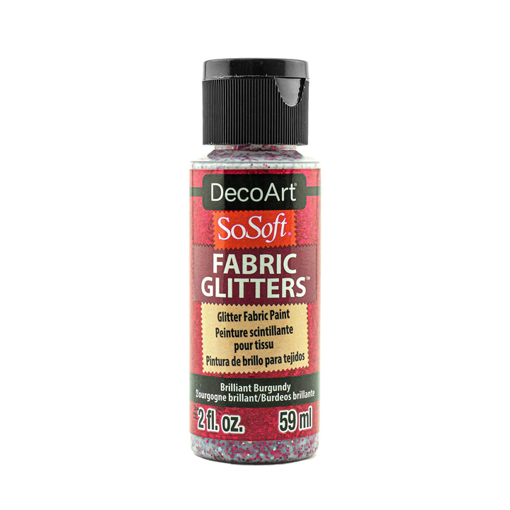 DecoArt SoSoft, Fabric Glitters, 2 oz., 59 ml., 3-Pack