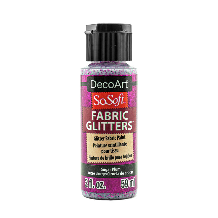 DecoArt SoSoft, Fabric Glitters, 2 oz., 59 ml., 3-Pack