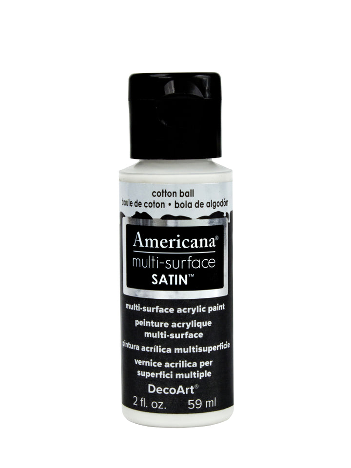 DecoArt Americana, Multi-Surface Satin Acrylic Paint, 2 Oz., 3-Pack