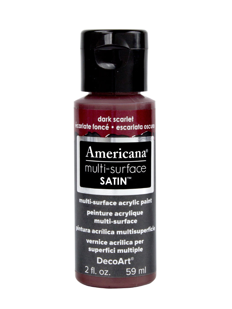 DecoArt Americana, Multi-Surface Satin Acrylic Paint, 2 Oz., 3-Pack