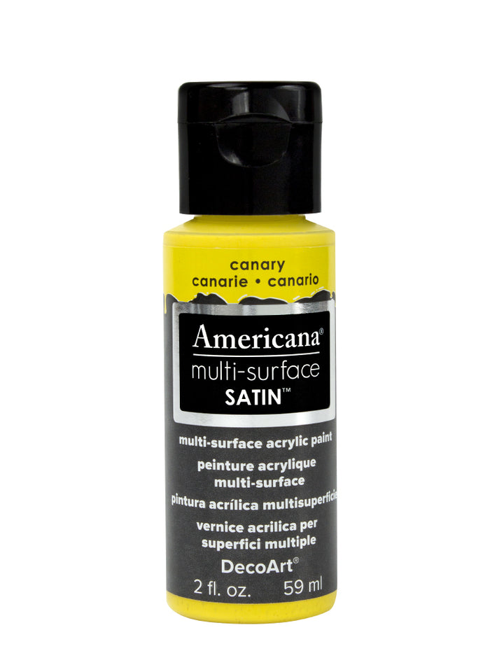 DecoArt Americana, Multi-Surface Satin Acrylic Paint, 2 Oz., 3-Pack