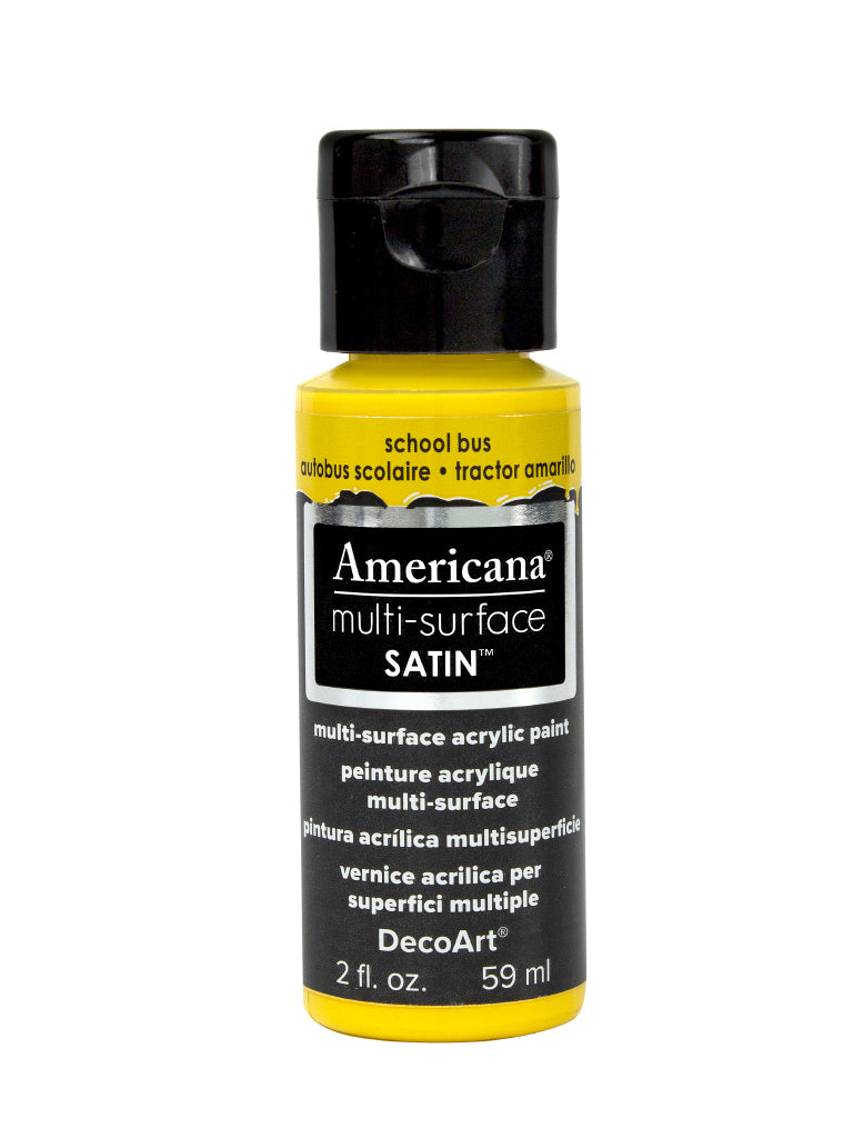 DecoArt Americana, Multi-Surface Satin Acrylic Paint, 2 Oz., 3-Pack
