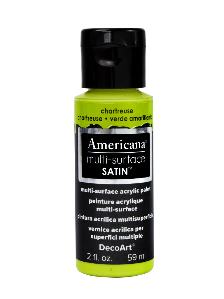 DecoArt Americana, Multi-Surface Satin Acrylic Paint, 2 Oz., 3-Pack