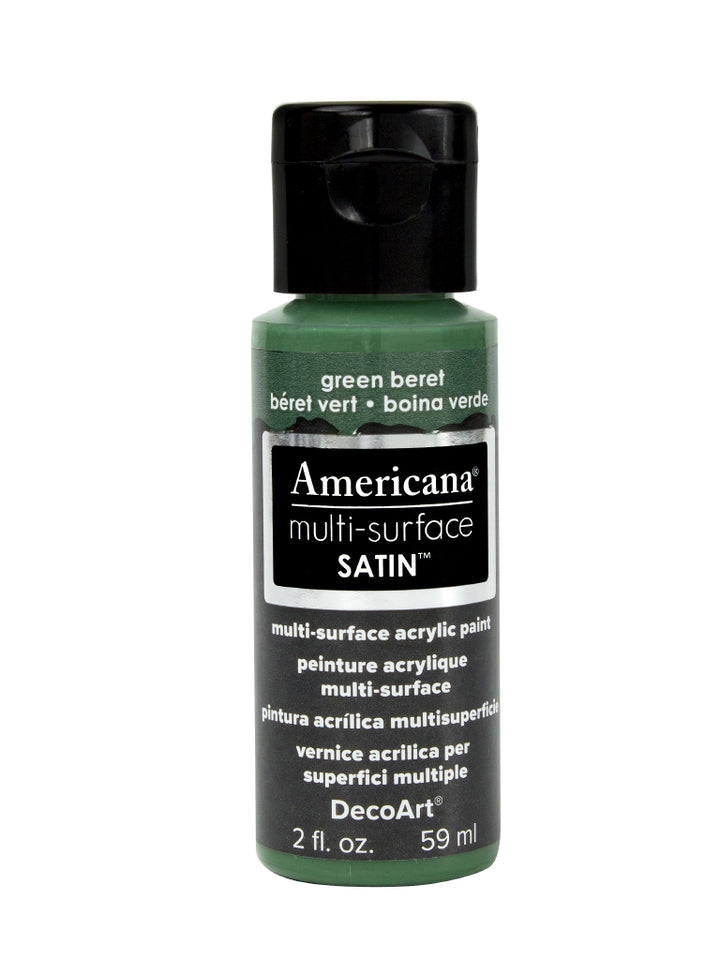 DecoArt Americana, Multi-Surface Satin Acrylic Paint, 2 Oz., 3-Pack