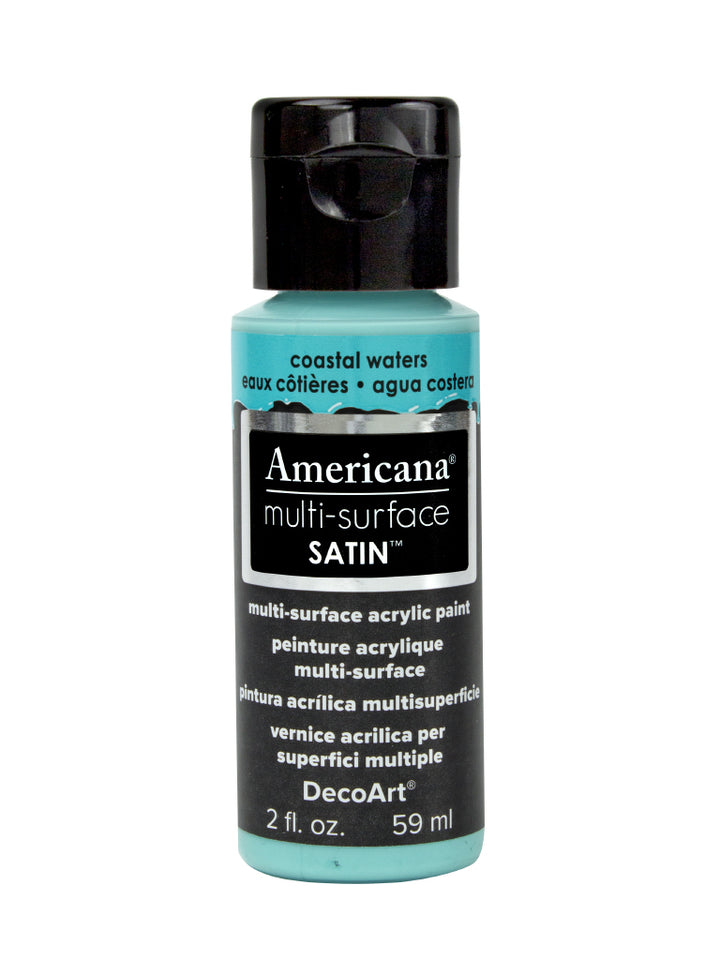 DecoArt Americana, Multi-Surface Satin Acrylic Paint, 2 Oz., 3-Pack