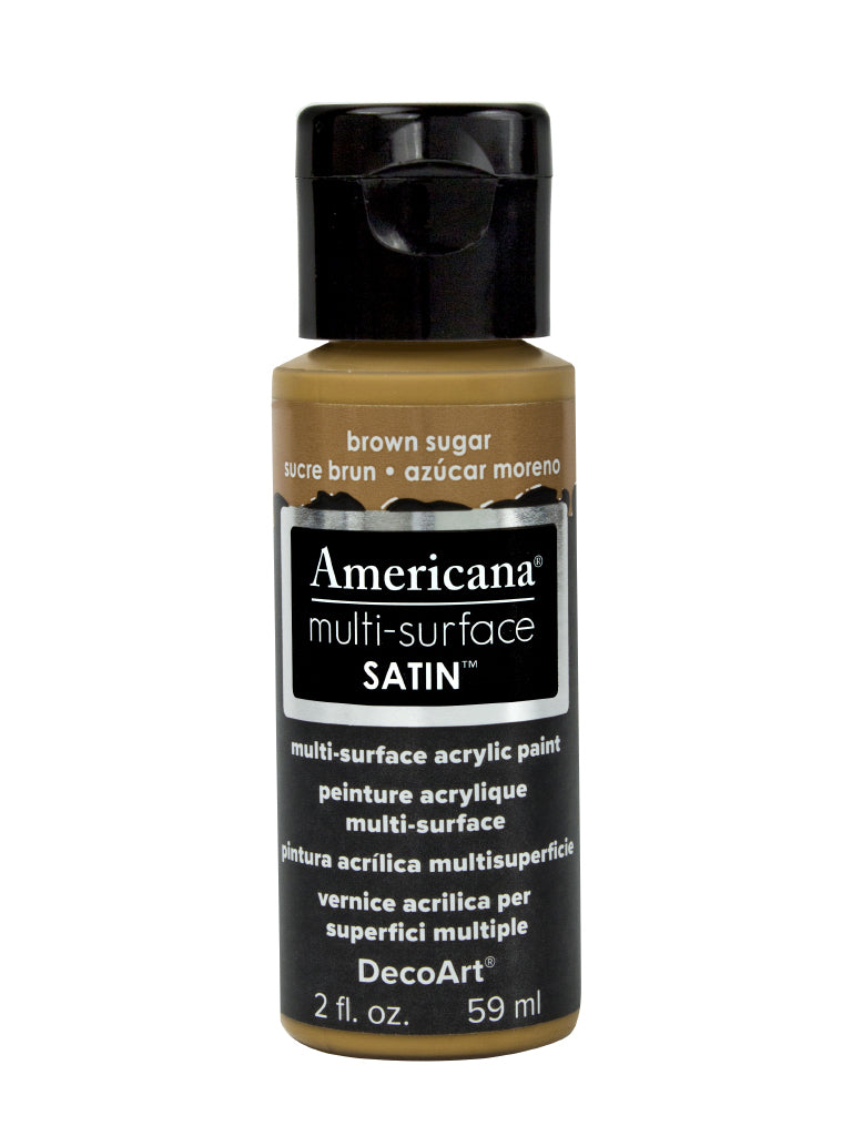 DecoArt Americana, Multi-Surface Satin Acrylic Paint, 2 Oz., 3-Pack