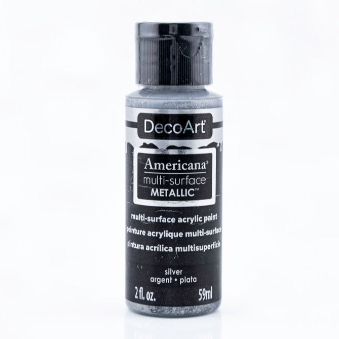 DecoArt Americana, Multi-Surface Metallic Acrylic Paint, 2 fl oz, 3-Pack