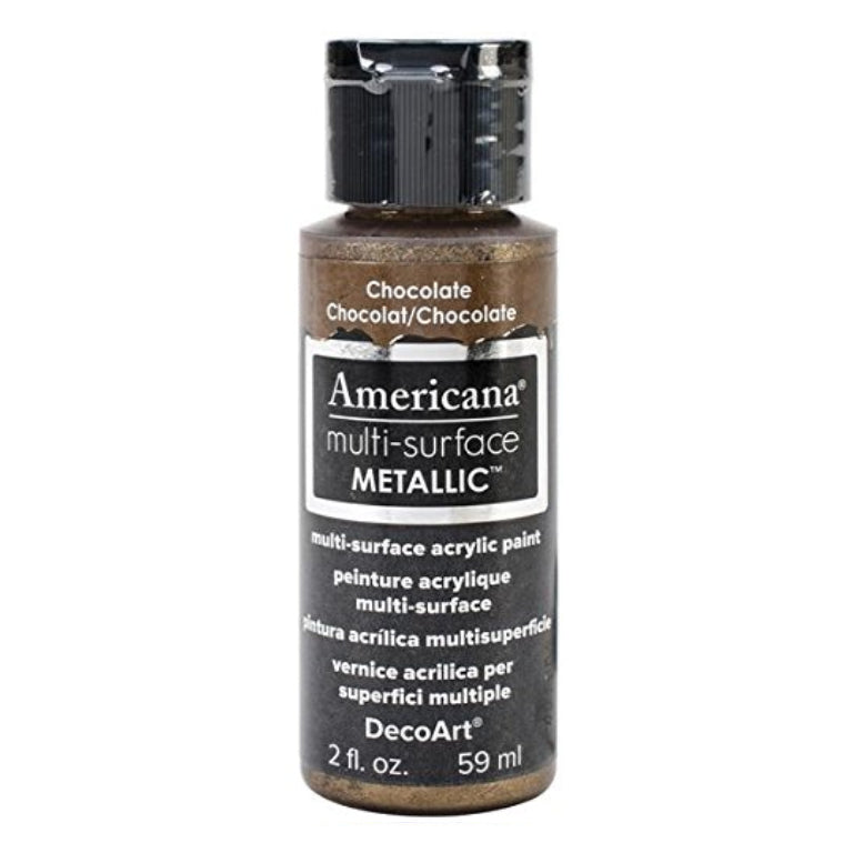 DecoArt Americana, Multi-Surface Metallic Acrylic Paint, 2 fl oz, 3-Pack