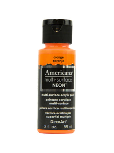 DecoArt Americana, Multi-Surface Neon Acrylic Paint, 2 fl oz