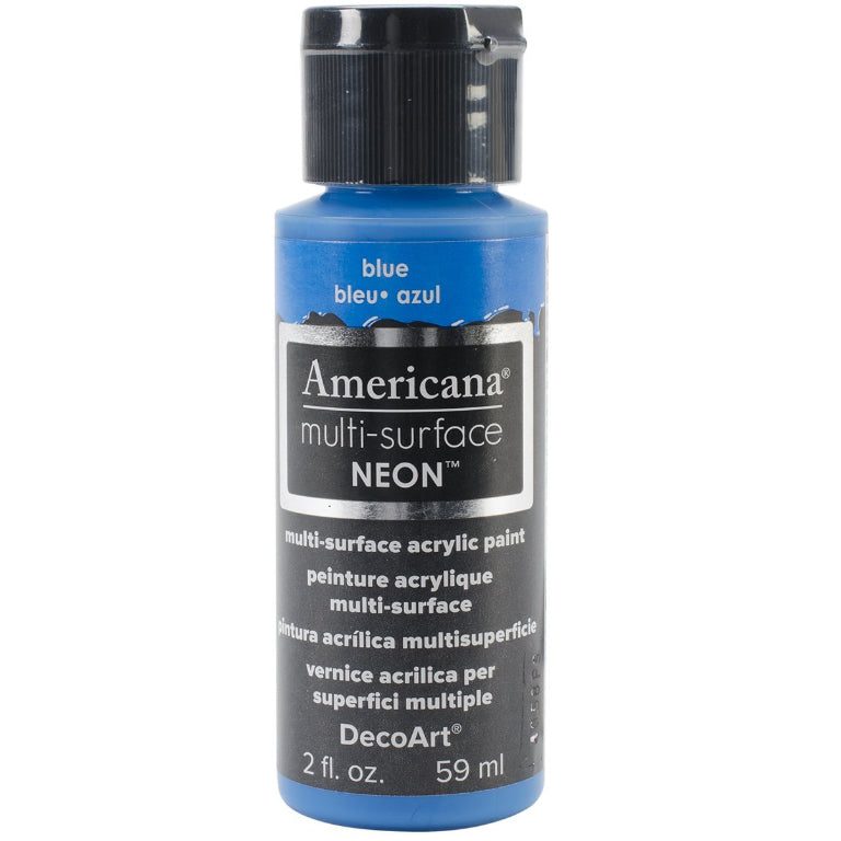 DecoArt Americana, Multi-Surface Neon Acrylic Paint, 2 fl oz, 3-Pack