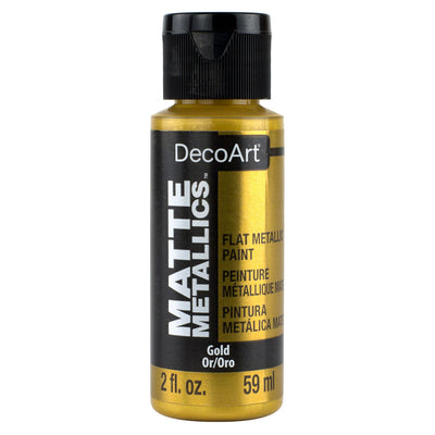 DecoArt,  Matte Metallics Paint,  2 fl. oz (59 ml.), 3-Pack