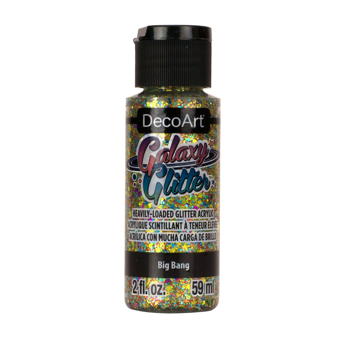DecoArt Galaxy,  Glitter Acrylic Paint,  2 fl. oz.  (59 ml.), 3-Pack