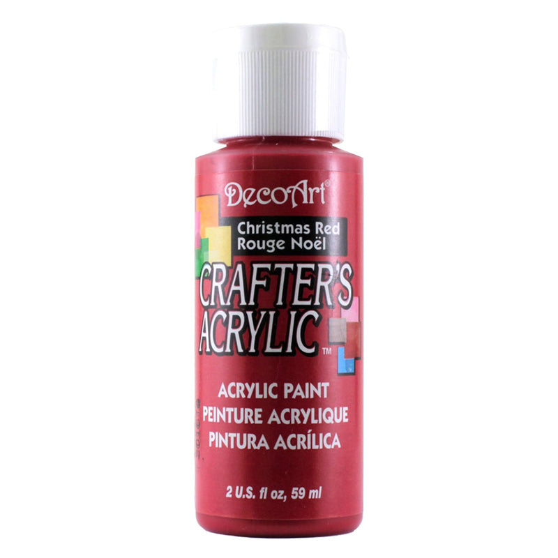 Crafter's Matte Acrylic Paint, 2 oz., Christmas Red