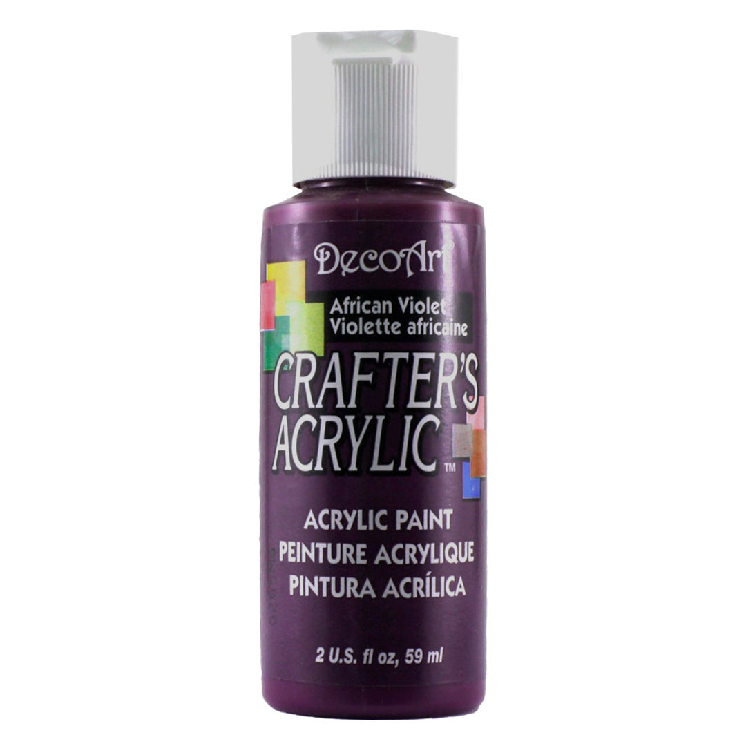 DecoArt Crafters Acrylic Paint,  2 Fl. Oz., 6-Pack