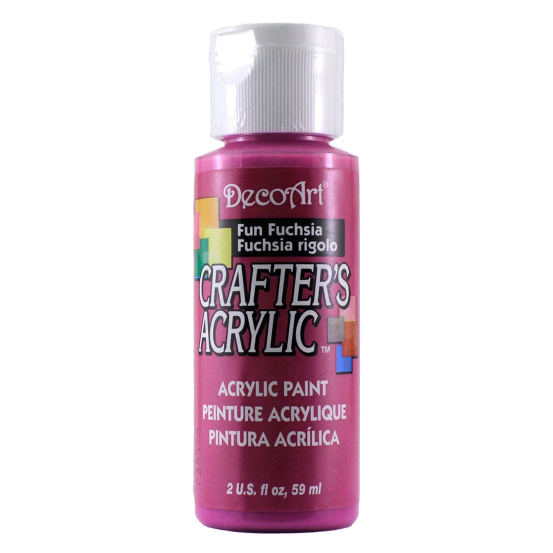 DecoArt Crafters Acrylic Paint,  2 Fl. Oz., 6-Pack
