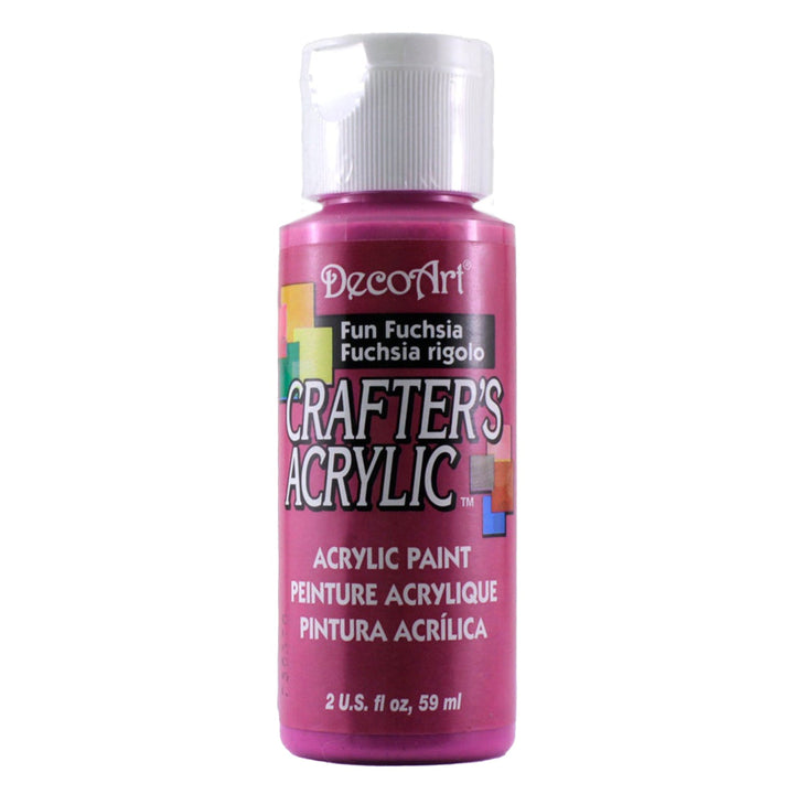 DecoArt Crafters Acrylic Paint,  2 Fl. Oz., 6-Pack