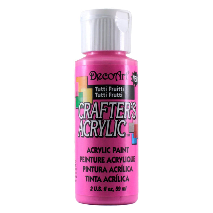 DecoArt Crafters Acrylic Paint,  2 Fl. Oz., 6-Pack