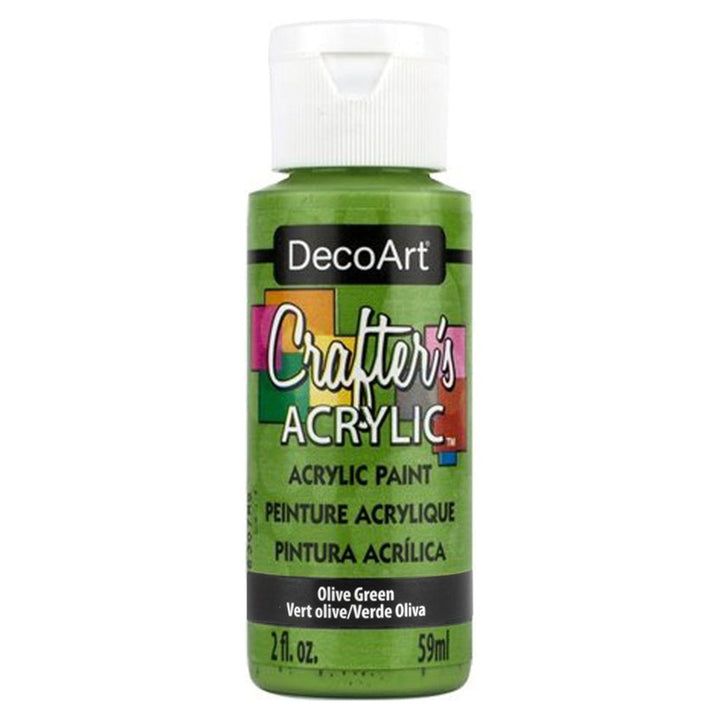 DecoArt Crafters Acrylic Paint,  2 Fl. Oz., 6-Pack