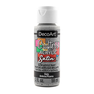 DecoArt, Crafter's Acrylics Satin Paint, 2 fl. oz. (59 ml.), 6-Pack