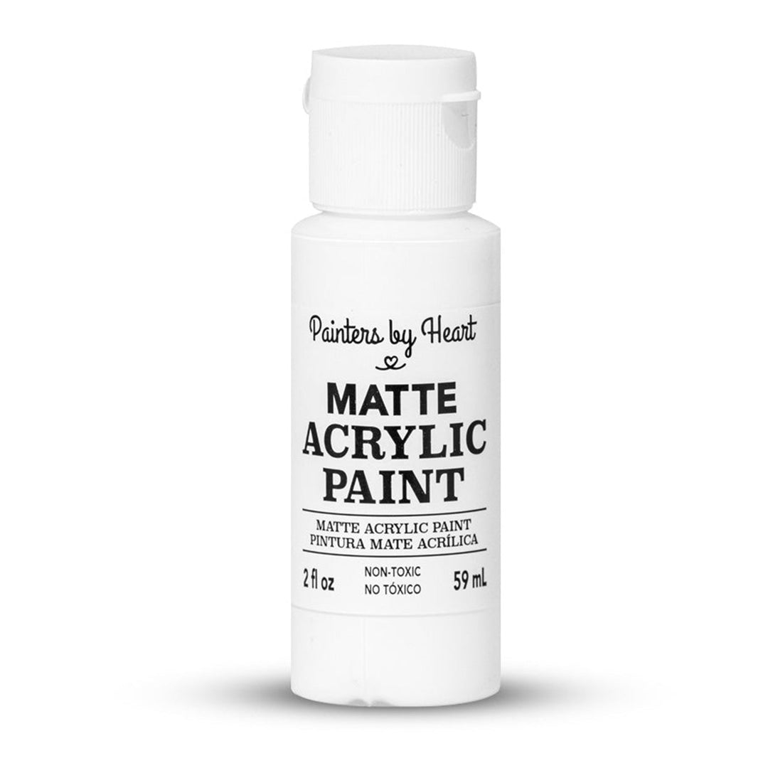 Painters by Heart, Matte Acrylic Paint, 2 Fl Oz, Assorted Matte Colors, 6-Pack