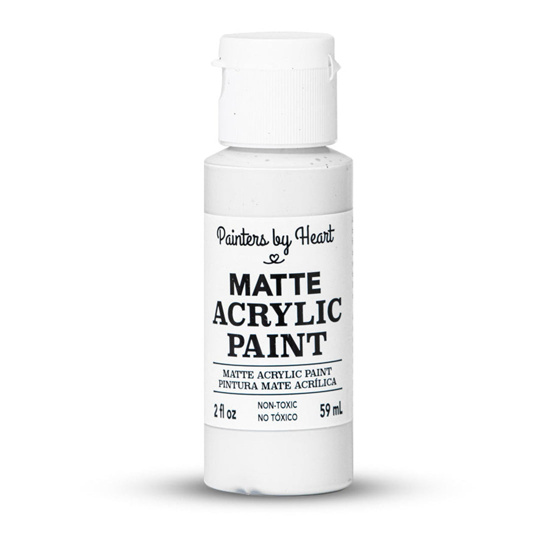 Painters by Heart, Matte Acrylic Paint, 2 Fl Oz, Assorted Matte Colors, 6-Pack