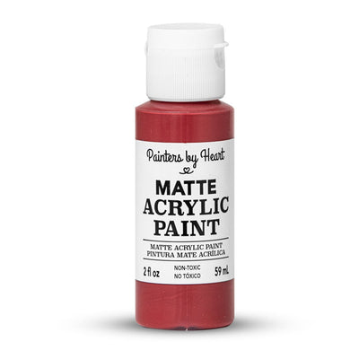 Painters by Heart, Matte Acrylic Paint, 2 Fl Oz, Assorted Matte Colors