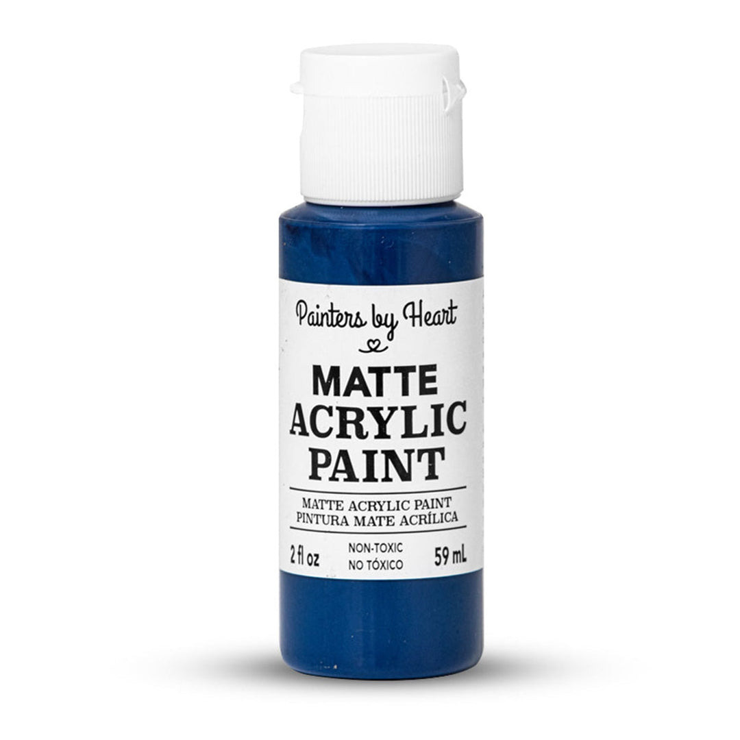 Painters by Heart, Matte Acrylic Paint, 2 Fl Oz, Assorted Matte Colors, 6-Pack