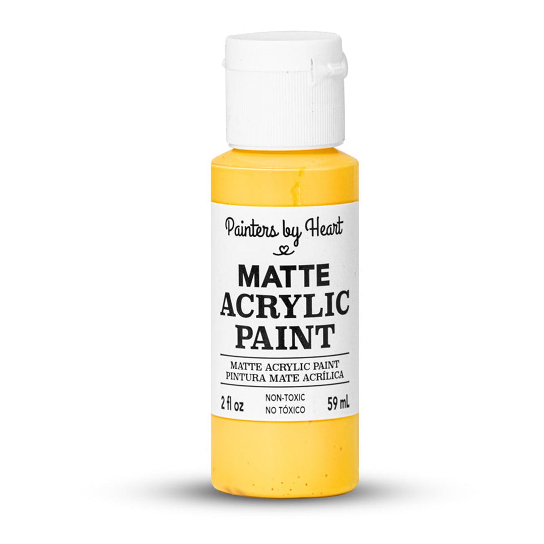Painters by Heart, Matte Acrylic Paint, 2 Fl Oz, Assorted Matte Colors, 6-Pack