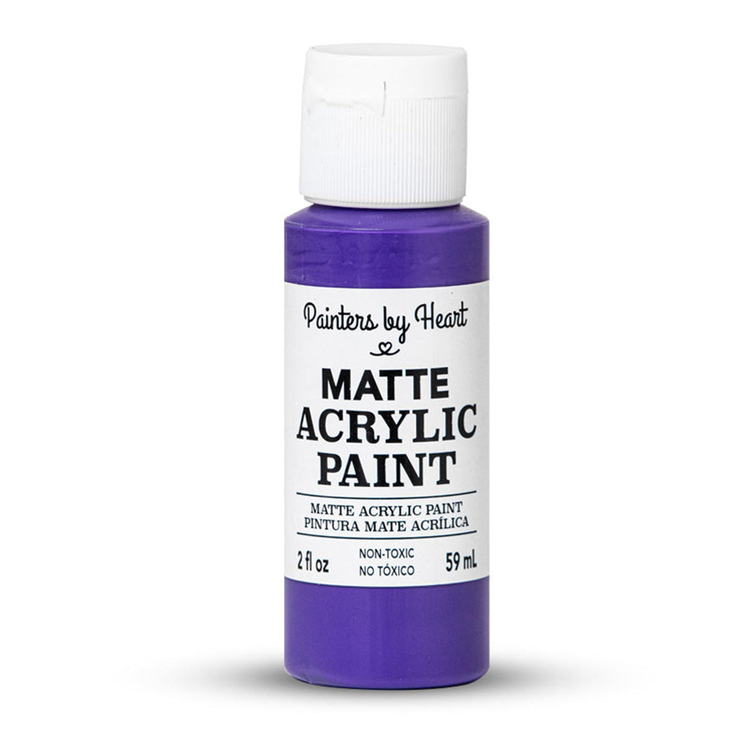 Painters by Heart, Matte Acrylic Paint, 2 Fl Oz, Assorted Matte Colors, 6-Pack